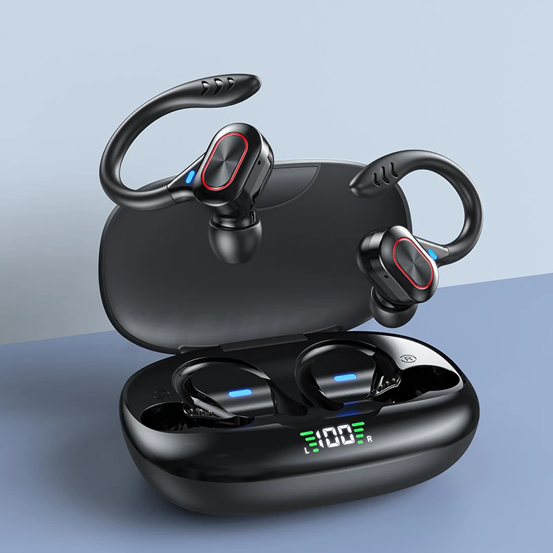 

TWS наушники Bluetooth-совместимы с микрофонами, спортивные наушники со светодиодным дисплеем, беспроводные наушники-вкладыши
