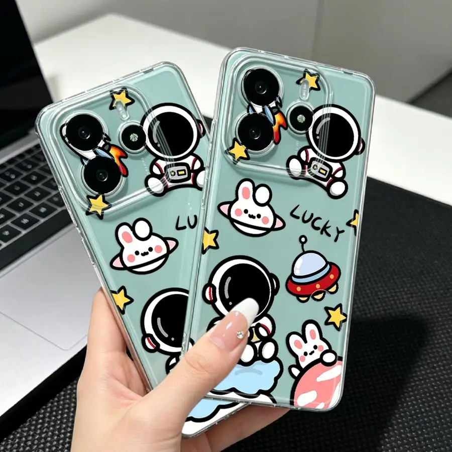 Чехол для телефона Xiaomi Redmi Note 15 11 Note 13 14 Pro Plus 9 10 A4 11S 12S 13C 12 14C 10S с дизайном «Детский астронавт», мягкий чехол-накладка (art.: 3920daeeb53c4) - 3920daeeb53c4