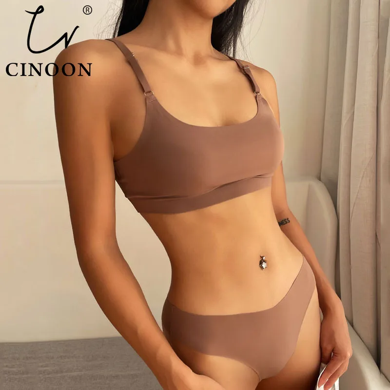 Seamless Bra Sets Ice Silk Women’s Seamless Bra Set with Low Waist Thong – Wire-Free, Sexy, and Comfortable Lingerie Seamless Bra Sets Ice Silk Women’s Seamless Bra Set with Low Waist Thong – Wire-Free, Sexy, and Comfortable Lingerie
