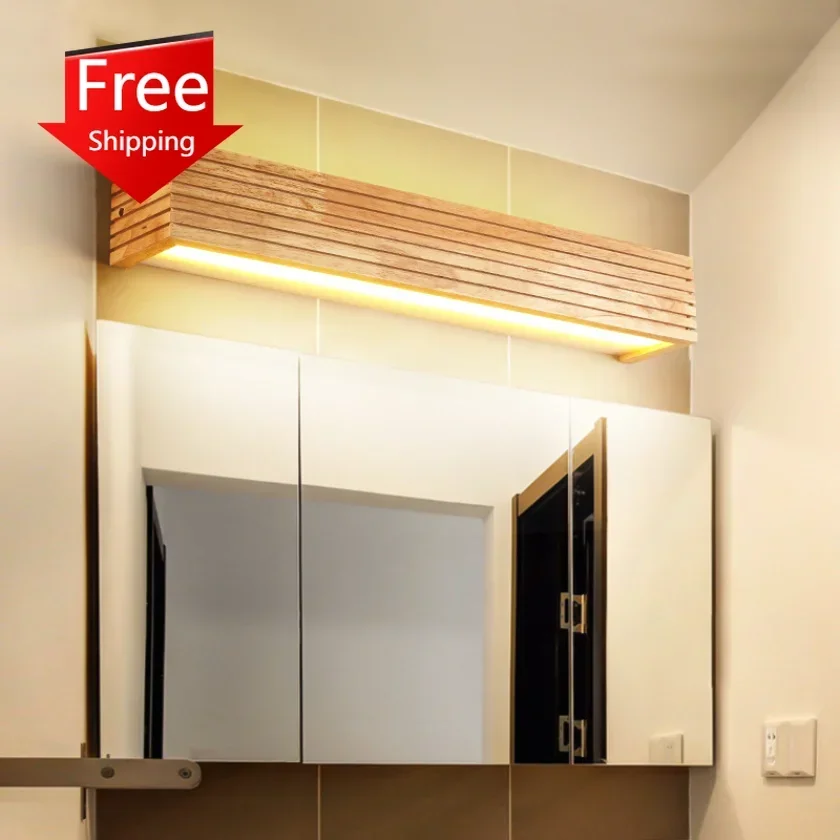 Деревянные LED настенные светильники