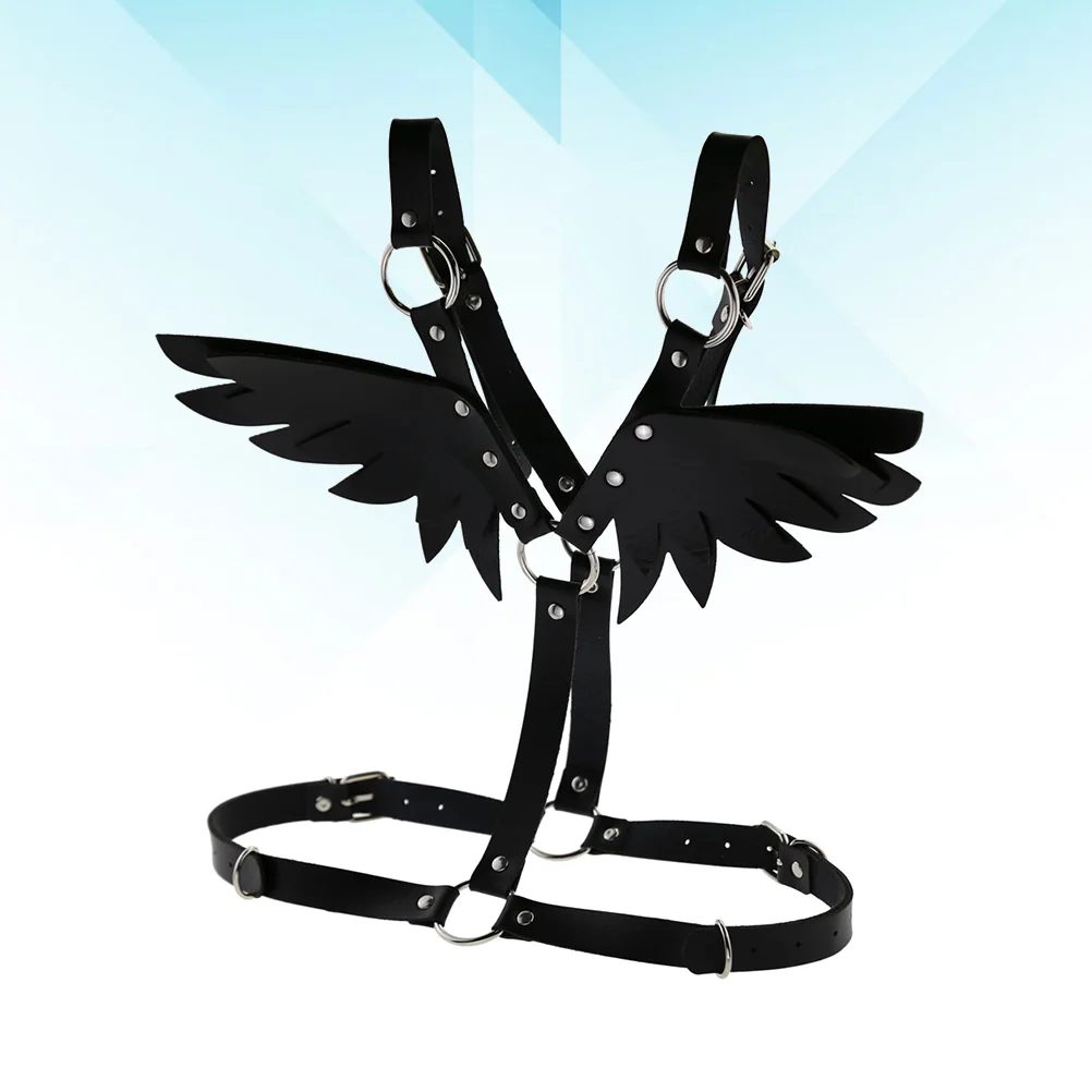 

1PC Back Harness Adjustable PU Back Strap for Show Punk