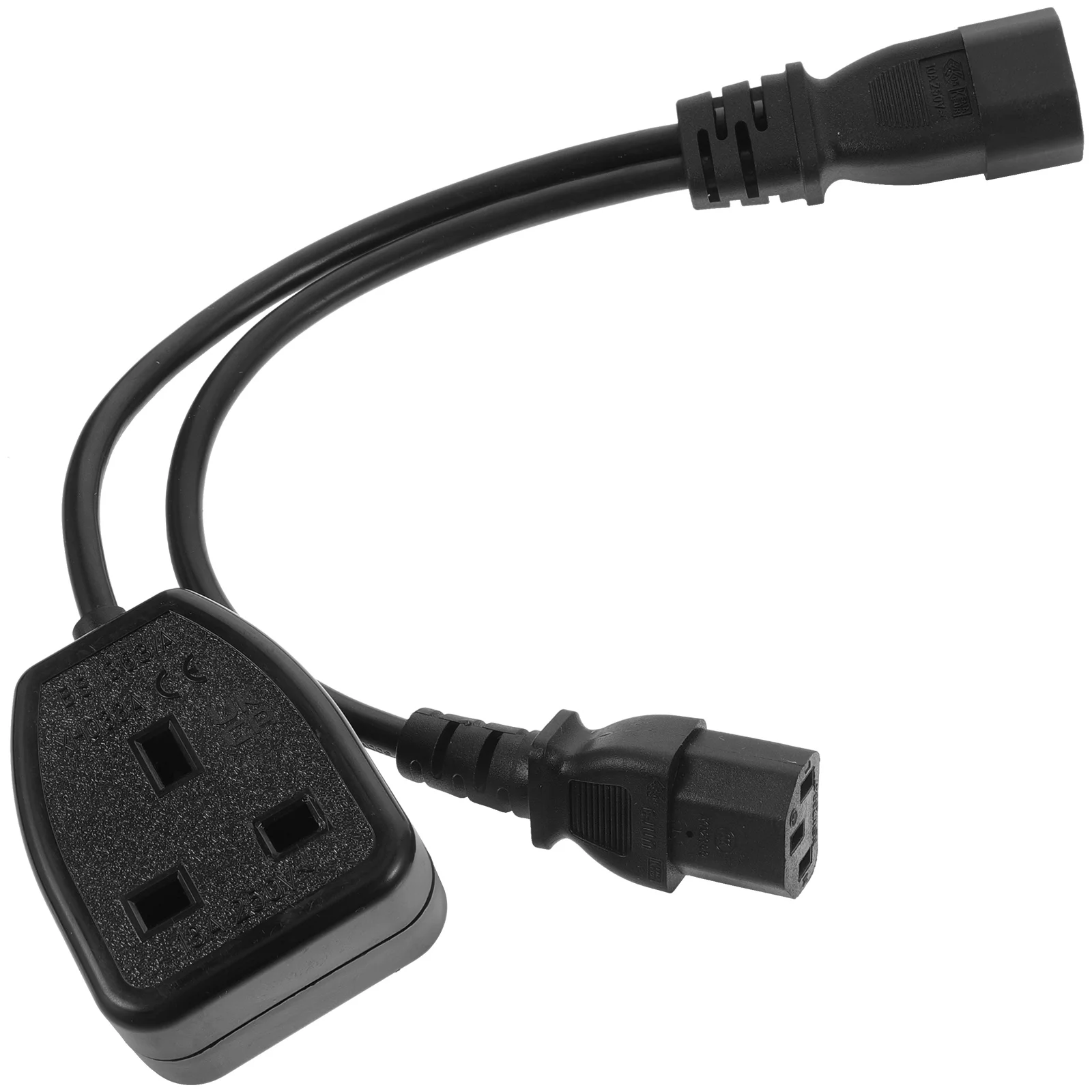 

Heavy Duty Extension Cord Monitors C13 C14 Power Cable Splitter Adapter Supply Iec Uk Socket British Regulatory