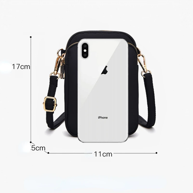 Fashion Women Crossbody Zipper Mobile Phone Shoulder Bag Lady Female Multifunction Handbag Wrist Purse New 2022 Sports Wallet images - 6