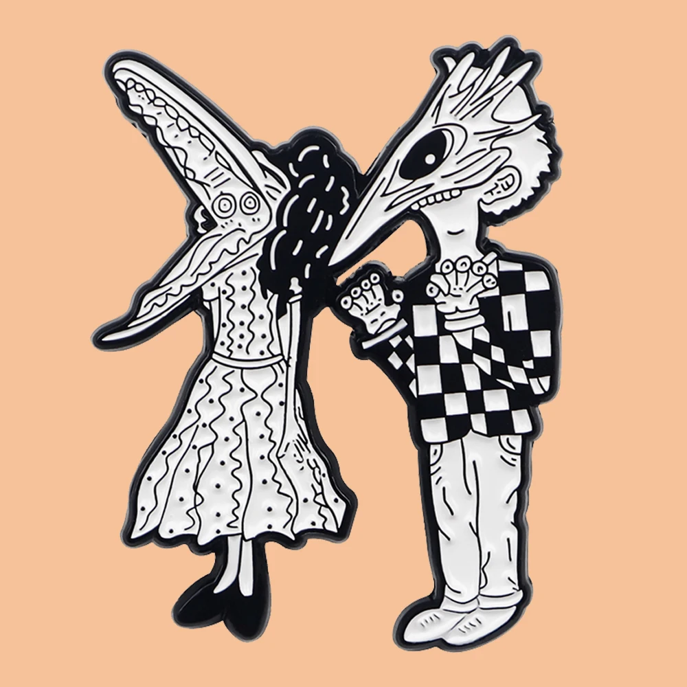 Фигурка ужасов эмалированная булавка броши булавки для сумки значки на рюкзаке