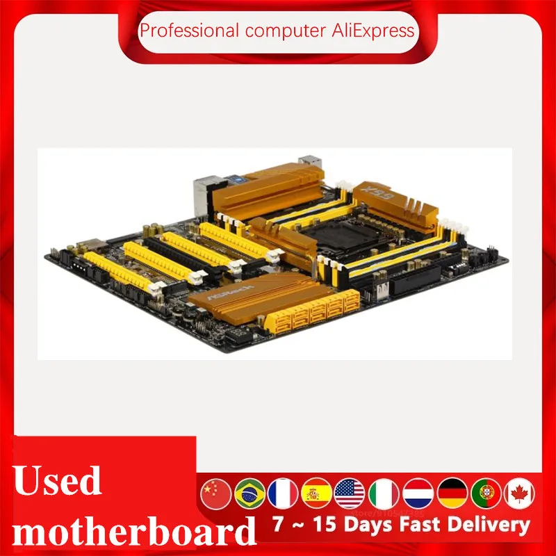 Материнская плата для ASRock X99 OC FORMULA оригинальная б/у материнская X99M 2011 Socket LGA Core i7