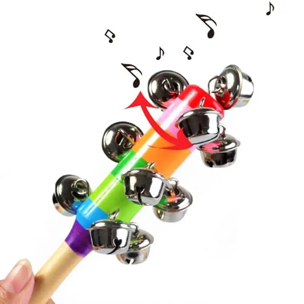 

Music Toys Sounding Toy Bed Bells Sand Hammer Whistle Castanets Musical Instrument Random Colors Infant New Born Gift
