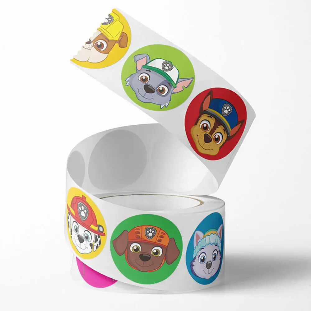 500 шт. круглые наклейки Щенячий патруль