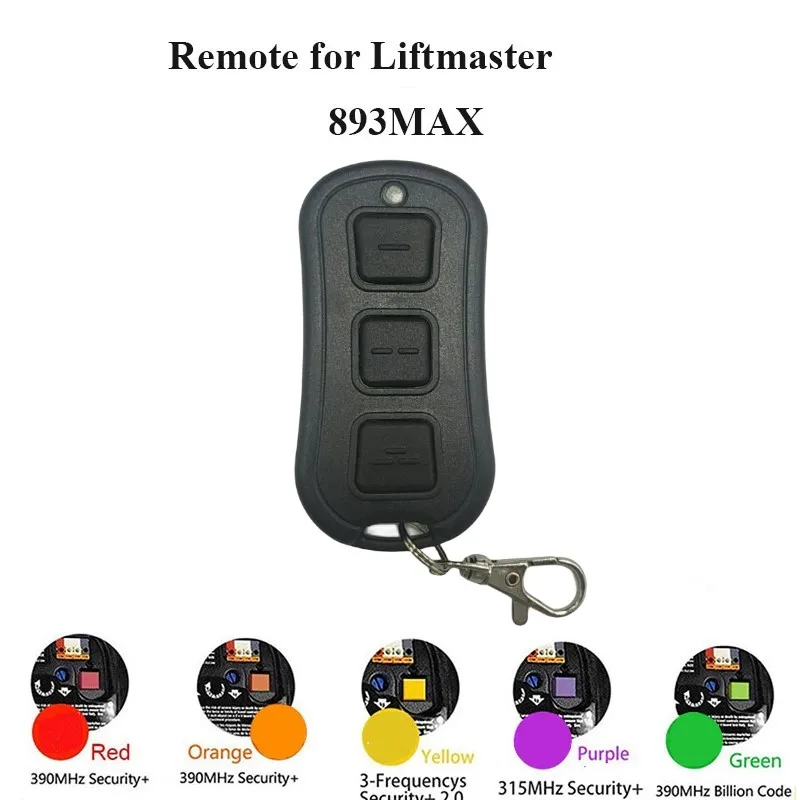 Пульт дистанционного управления 893MAX для гаражной двери подъемника master с