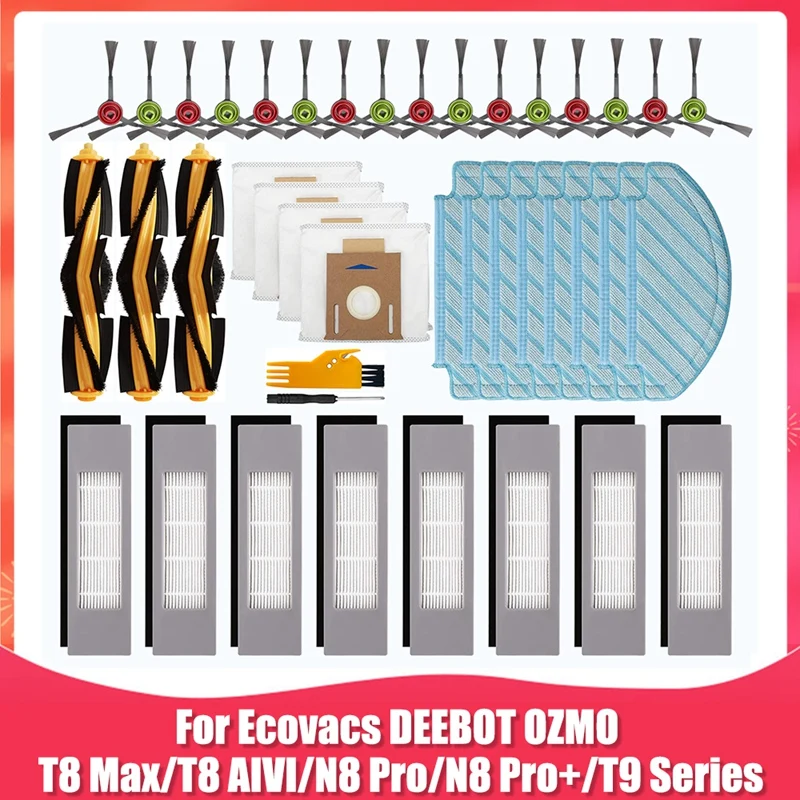 

IG-Replacement Parts For Ecovacs DEEBOT OZMO T8 Max T8 AIVI N8 Pro N8 Pro+ Robot Vacuum Cleaner Accessories Kits