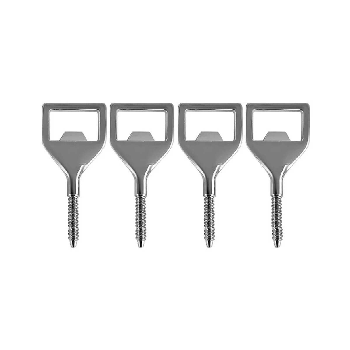 

Metal Bottles Opener Kits 4 Pack Blank Stainless Steel Opener Insert DIY Metal Beer Opener Square Opener