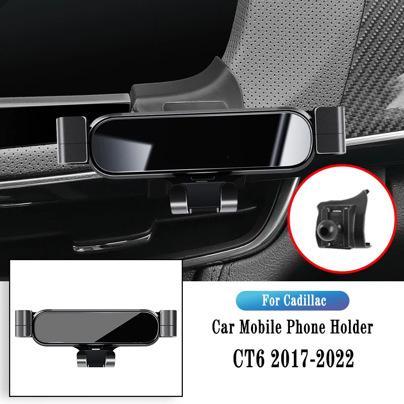 

Car Phone Holder For Cadillac CT6 2017-2022 Gravity Navigation Bracket GPS Stand Air Outlet Clip Rotatable Support Accessories