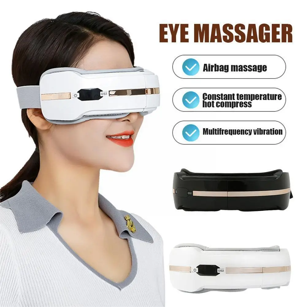 

Eye Massage With Heat Vibration Bluetooth Smart Massage Eye Bag Tired Pressure Air Music Relax Air Anti Hot Compression Sle T2U1