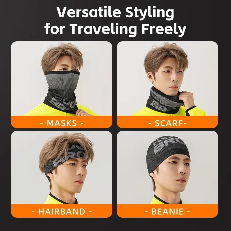 Велосипедная маска ROCKBROS зимние лыжные головные уборы для бега женский теплый