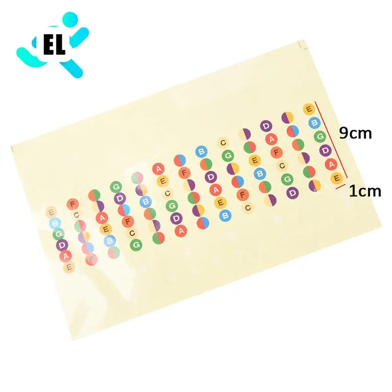 

9*1cm Fretboard Notes Map Labels Sticker Fingerboard Fret Decals For 6 String Guitar