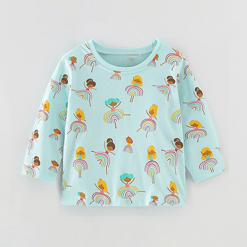 

T Shirt Girl Clothing Long Sleeve Tops Kids Summer Autumn Casual Tee For Baby Toddlers
