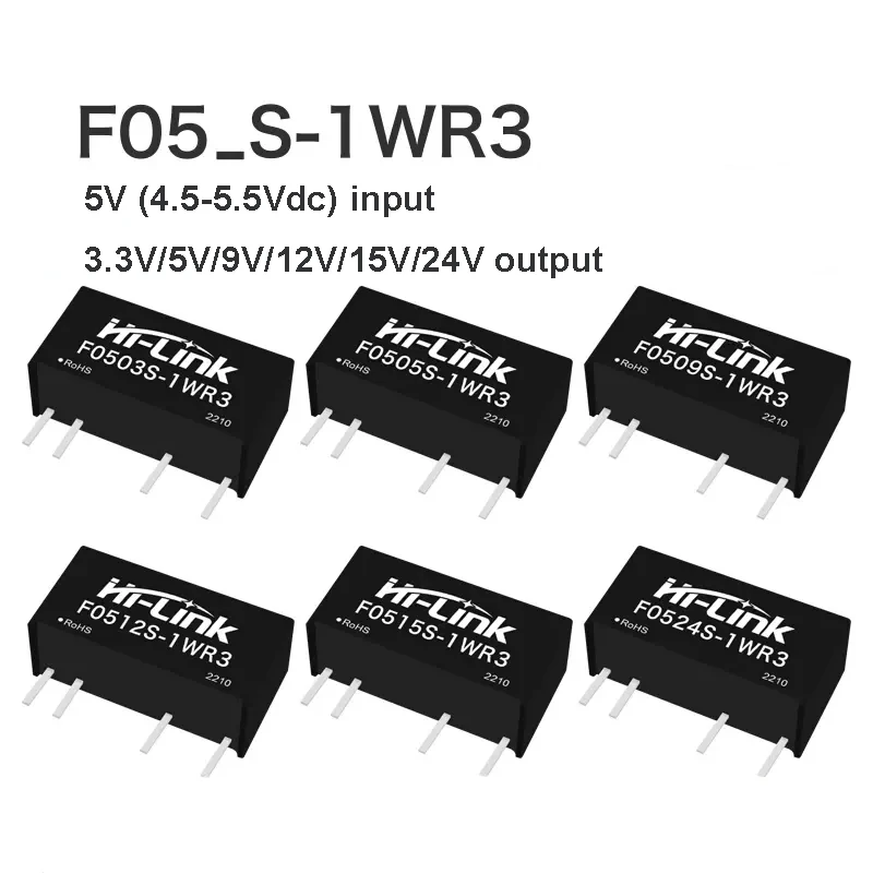 Hi-Link изолированный 3000 В 1 Вт 3 В/5 В/12 В/24 F0305S-1WR3 F0512S-1WR3 F0505S-1WR3 F1205S-1WR3 F2405S-1WR3 Модуль