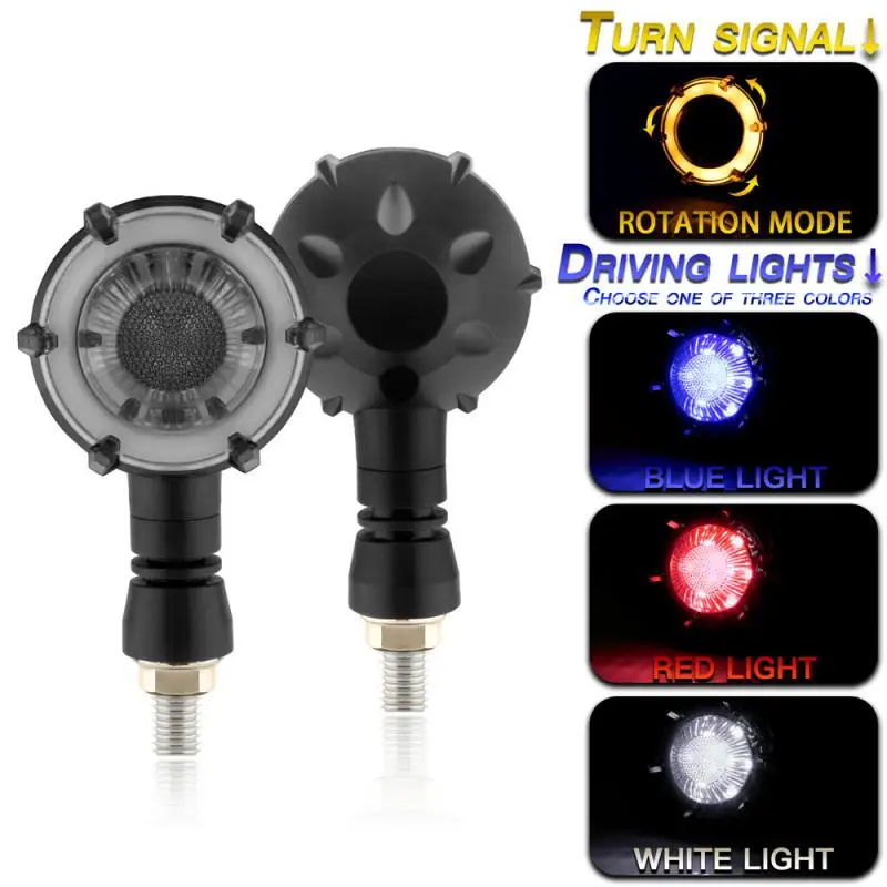 

Rotating Turn Signal 12v Universal Rotating Mode Turn Signal Durable Car Accessories Round Double Light Motorcycle Lights