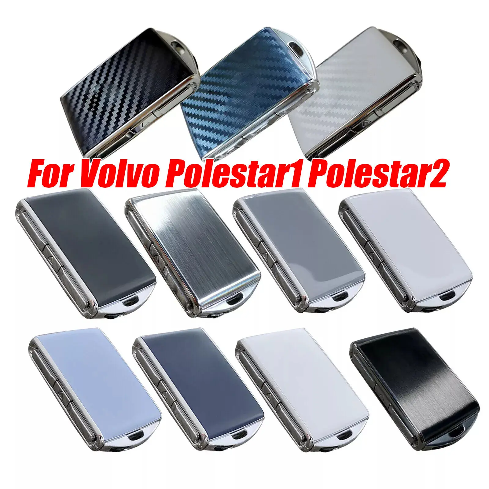 Автомобильный запасной брелок для ключей из цинкового сплава оболочка Volvo Polestar 1 2