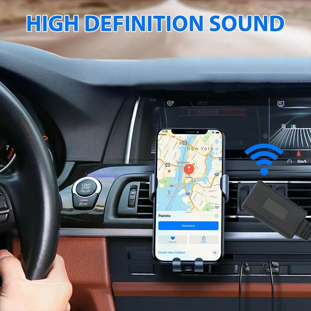 

ABS автомобильный Aux Bluetooth-совместимый аудиоресивер Usb Hifi беспроводной адаптер для передачи музыки для автомобиля