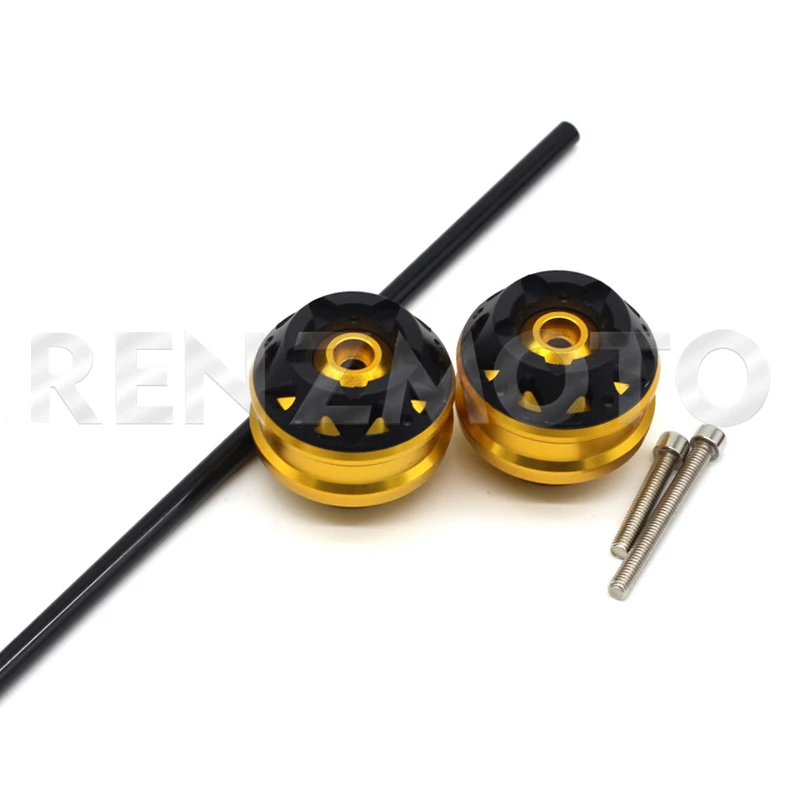 

Wheel Fall Protector for Ducati MONSTER 1200 1200S 2014-2017 CNC Front Rear Axle Fork Cap Pad Kit Crash Sliders