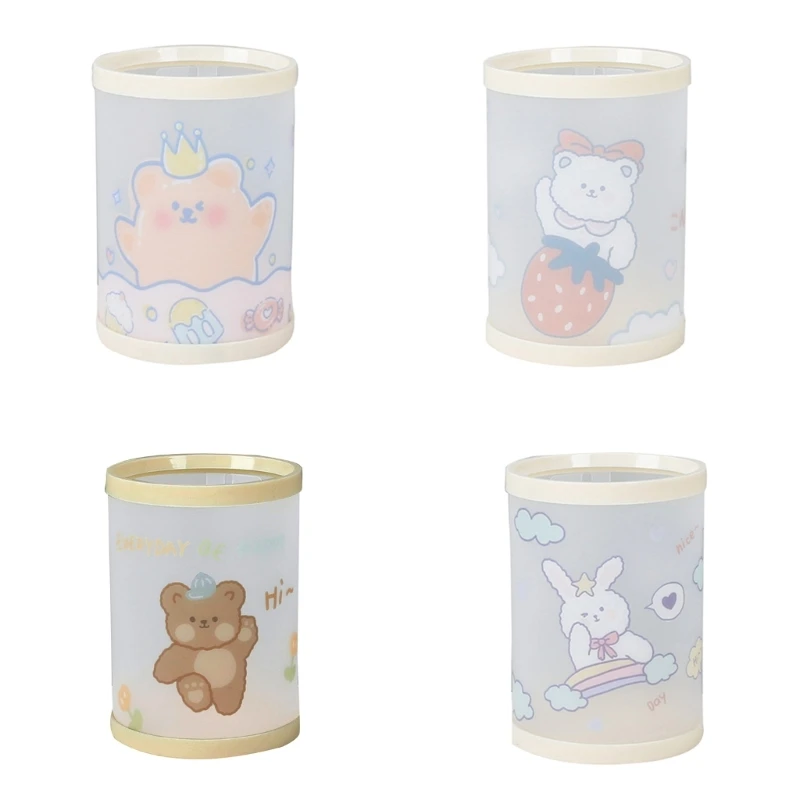 

Novelty DIY Cylinder Pen Holder Remotes Holder Box Makeup Tools Box Paint Brush Holder for CASE Desk Pen Conta