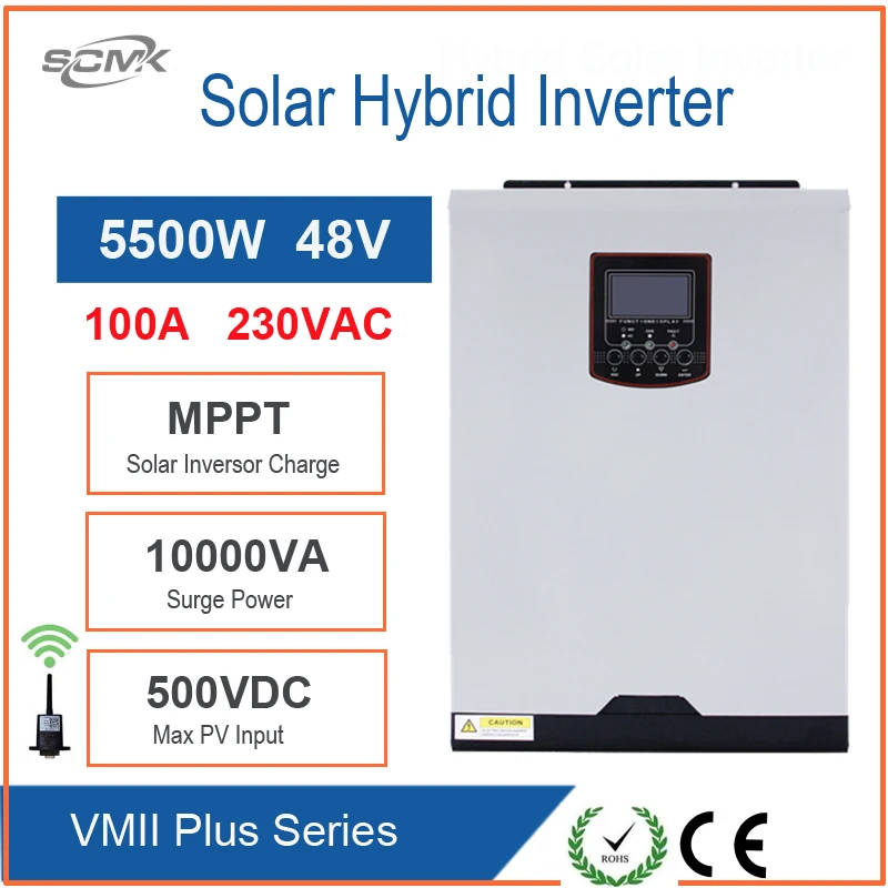 

Источник питания на солнечной энергии 5500VA, 5500 Вт, а, гибридный инвертор на солнечной энергии, инвертор немодулированного синусоидального си...