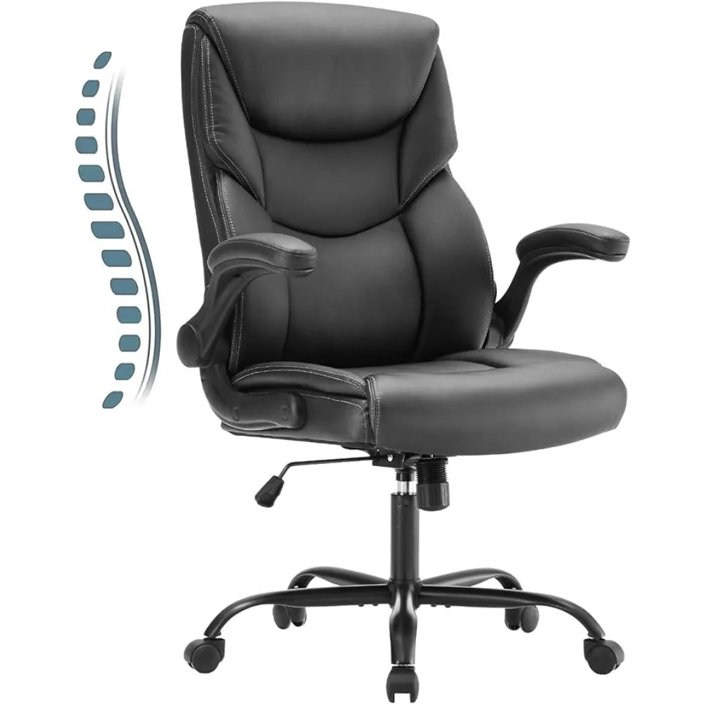 

Кресло офисное домашнее с высокой спинкой, эргономичное, вращающееся