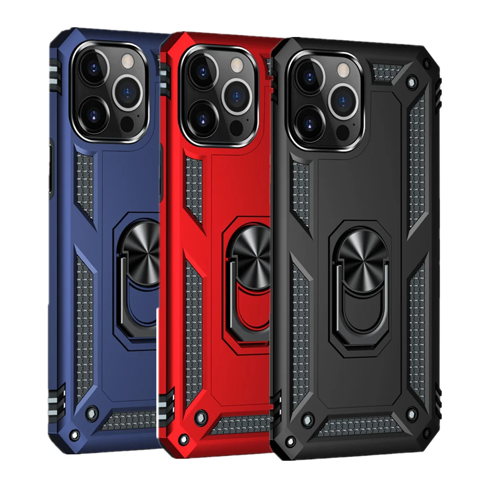 

iPhone 13 Pro Armor Case For iPhone 13 12 11 Pro Max Mini 8 7 6s 6 Plus SE 2020 XR X XS Max 5s Car Holder Shockproof Back Cover