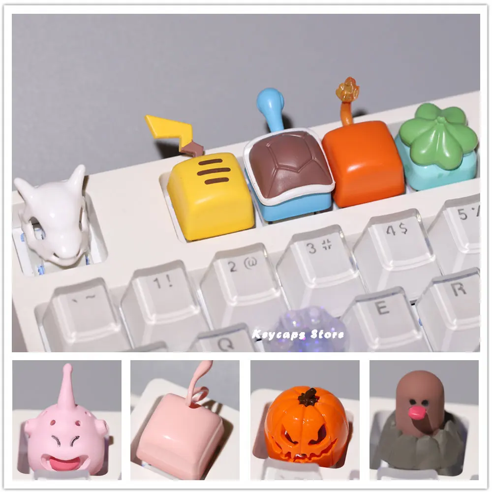 

Cartoon Anime Keycap Elf Resin Cute Girl Gifts ESC Three-dimensional Personality DIY Games Mechanical Keyboard Dedicated