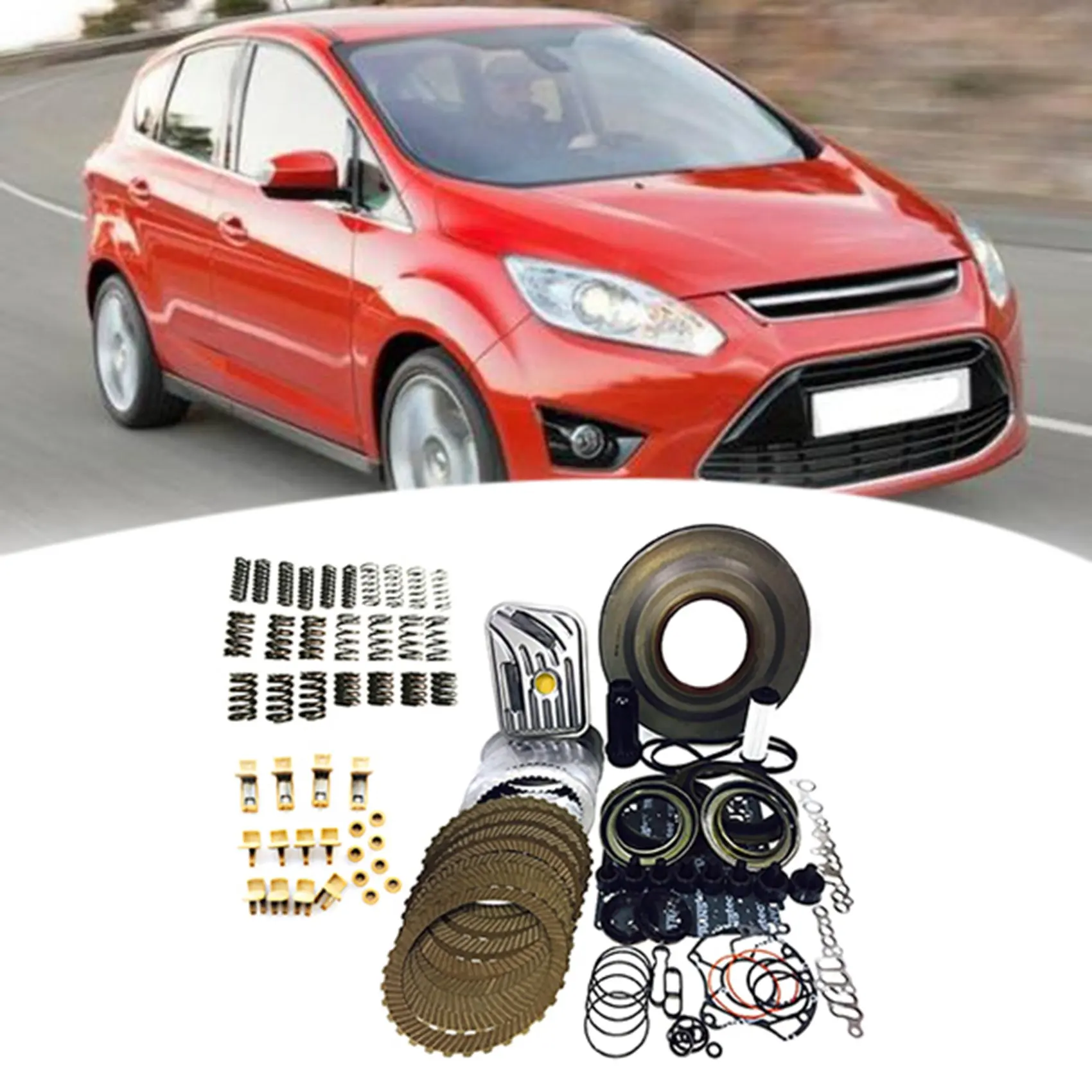 

MPS6 6DCT450 6-скоростная коробка передач/крышка сцепления передней коробки передач масляное уплотнение и фильтр запасные части стальные пластины для Ford Mondeo