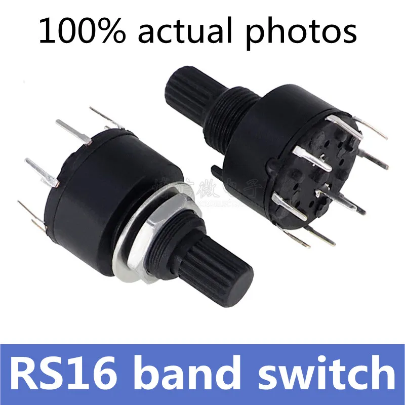 RS16 16 16 мм поворотный переключатель 1 нож 2 нож с 3/4/5/6/8 gear 15 цветочный вал SR16 ленточный переключатель