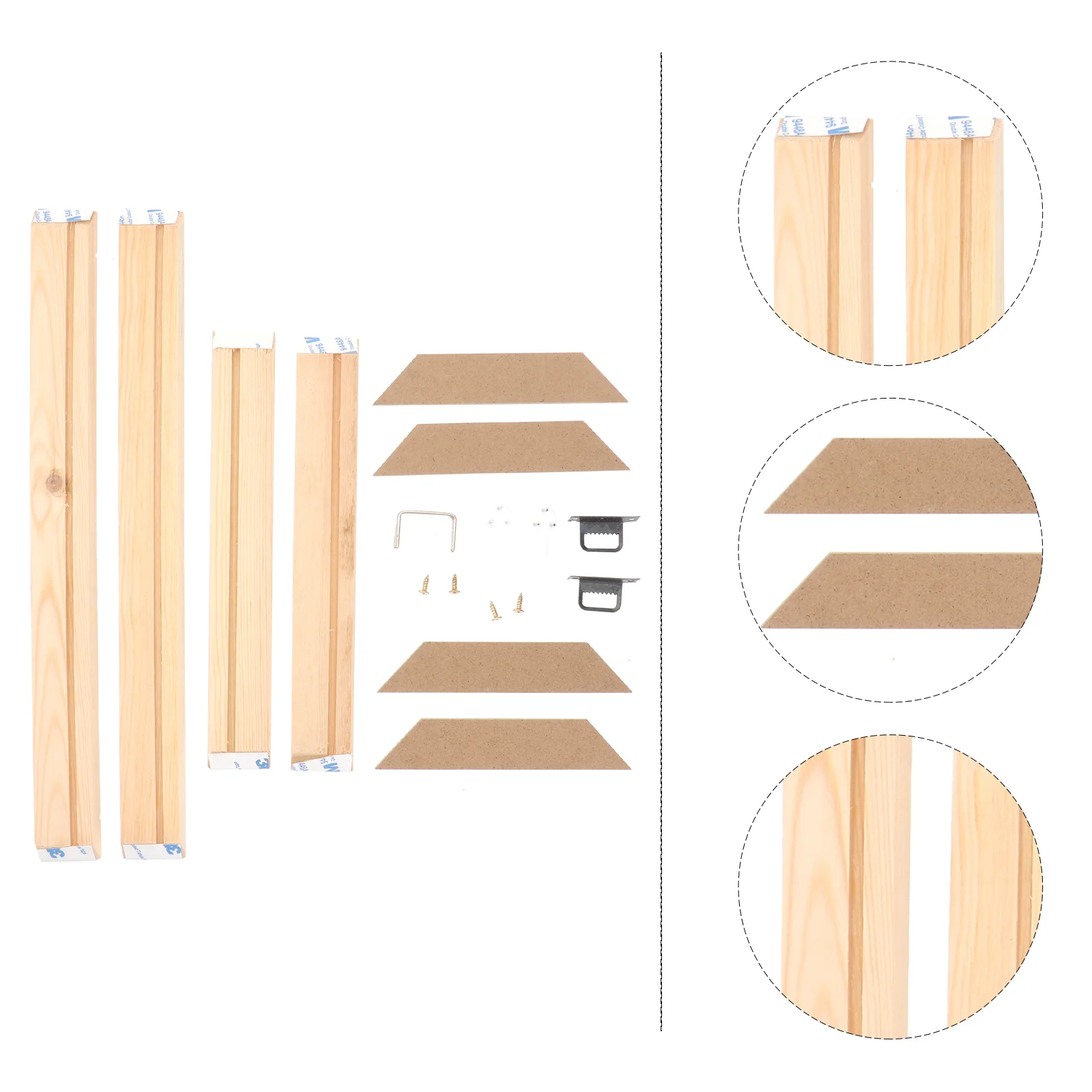 

Frame Wooden Picture Wall Frames Stretcher Photo Canvas Painting Wood Diy Kitbars Oil Poster Rectangular Makingholder Paintings