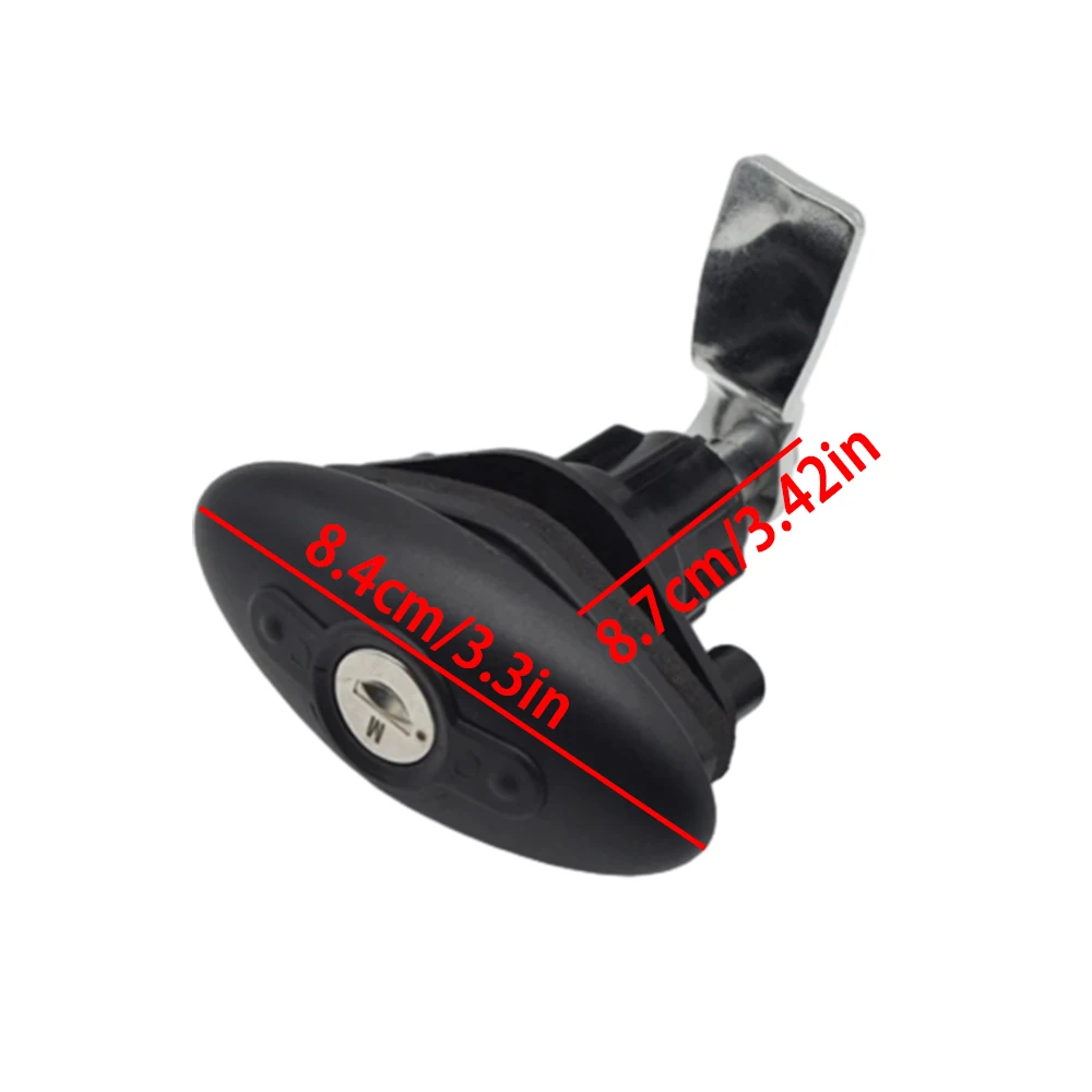 Черный дверной замок люка для прицепа автофургона дома на колесах толщина рамы 38