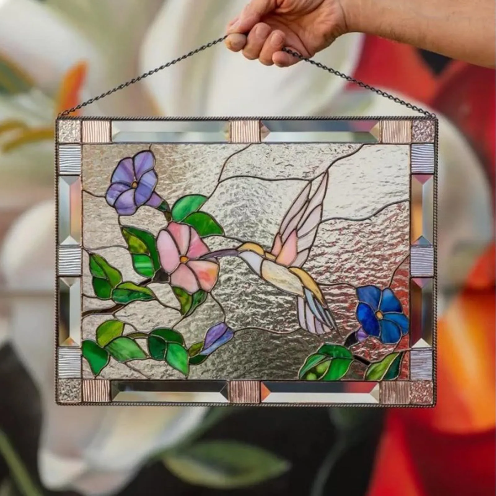 

Витражное стекло в виде птицы, классическое искусство, украшение в виде птицы, подвеска для сада, Декор для дома, стены, сада, украшение в вид...