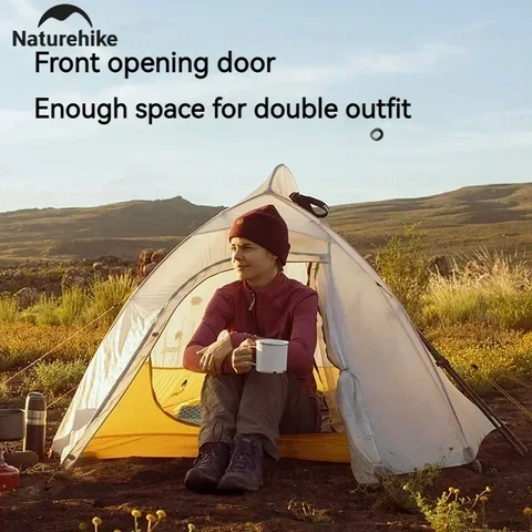Naturehike Cloud Up 2 Кемпинговая палатка для 1-2 человек, 980 г, нейлон, 10D, силиконовая, водонепроницаемая, портативная, походная, с рюкзаком, сверхлегкая