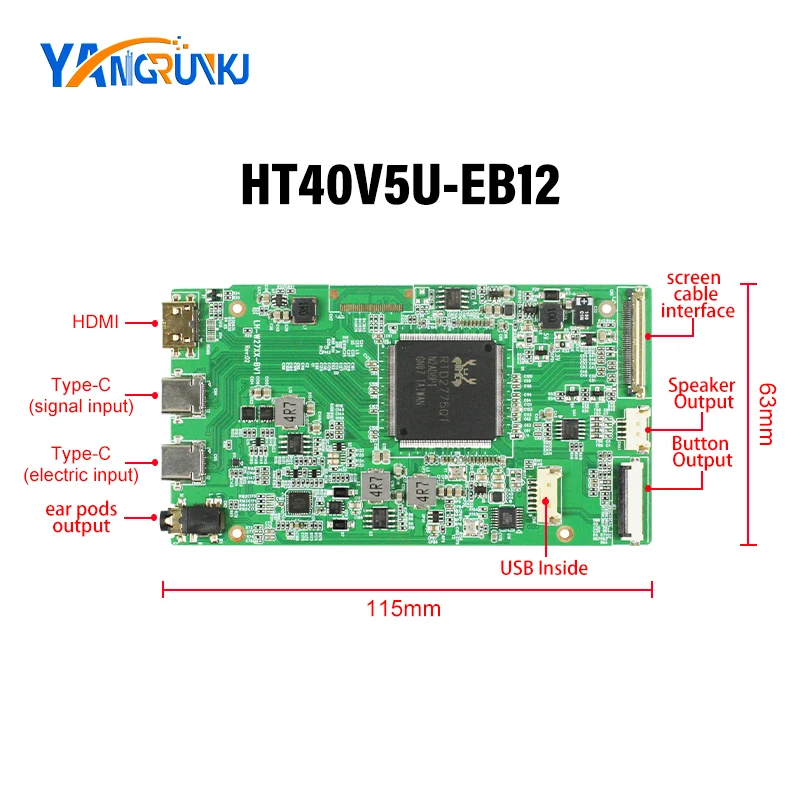 13,3-дюймовый сенсорный ЖК-дисплей BOE NE133QUM N43 4K UHD 40-контактный с платой драйвера HDMI для портативного монитора ноутбука (art.: 3920da7cab2fb) - 3920da7cab2fb