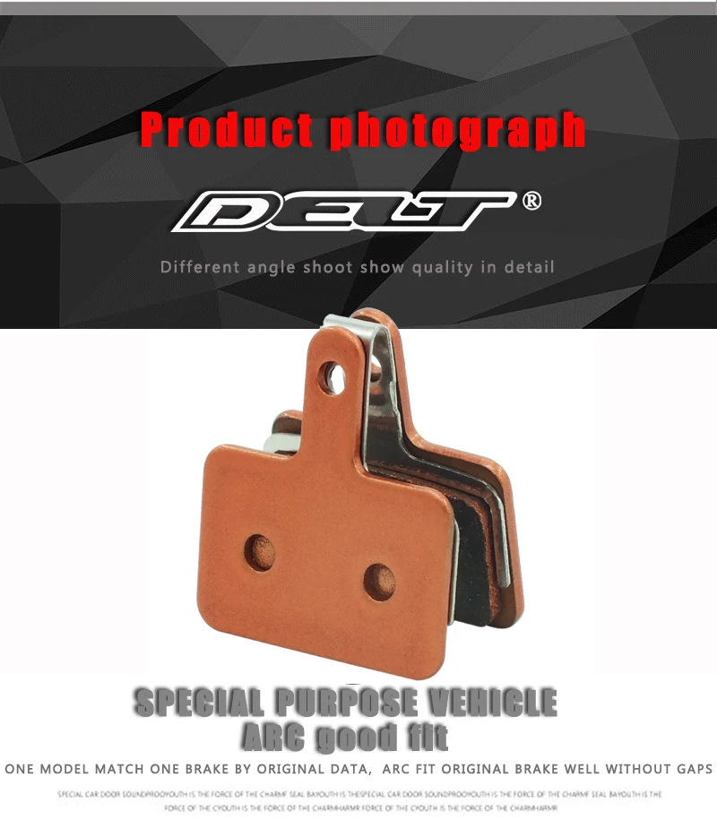 DELT 4 пары велосипедных дисковых тормозных колодок для гидравлических SHIMANO B01S MT200