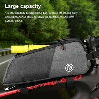 reflective cycling bag large capacity bicycle bags waterproof bike triangle bags frame front tube frame bag mtb accessories