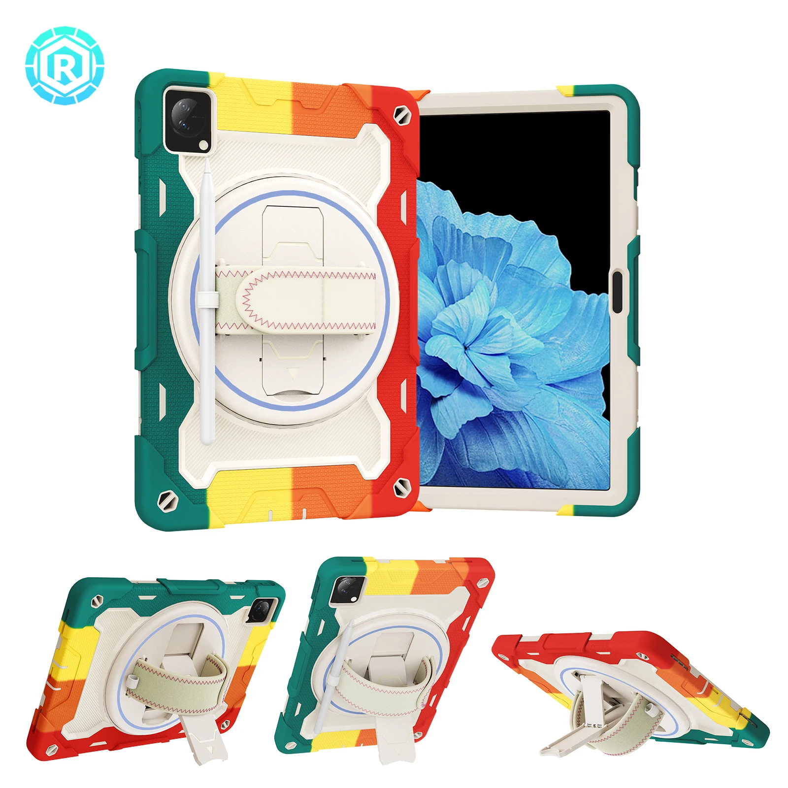 Противоударный для Vivo Pad 11 ПК + силиконовый материал гибридный 3-слойный защитный