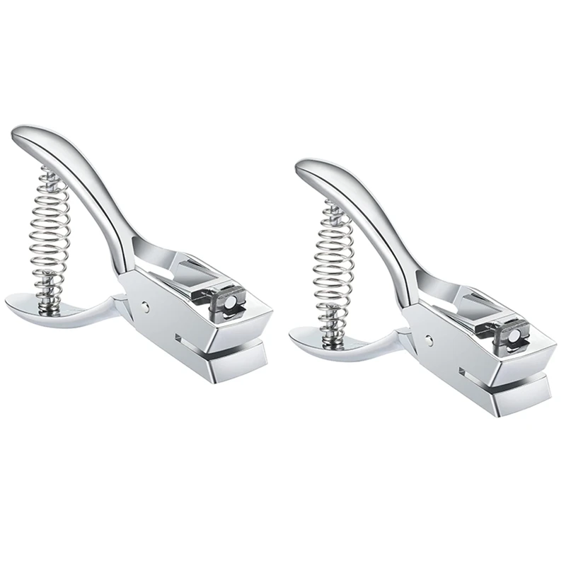 

2 Hand- Held Punching Machines Square Hole Punching Machines Perforadora De Papel Hole Puncher Single