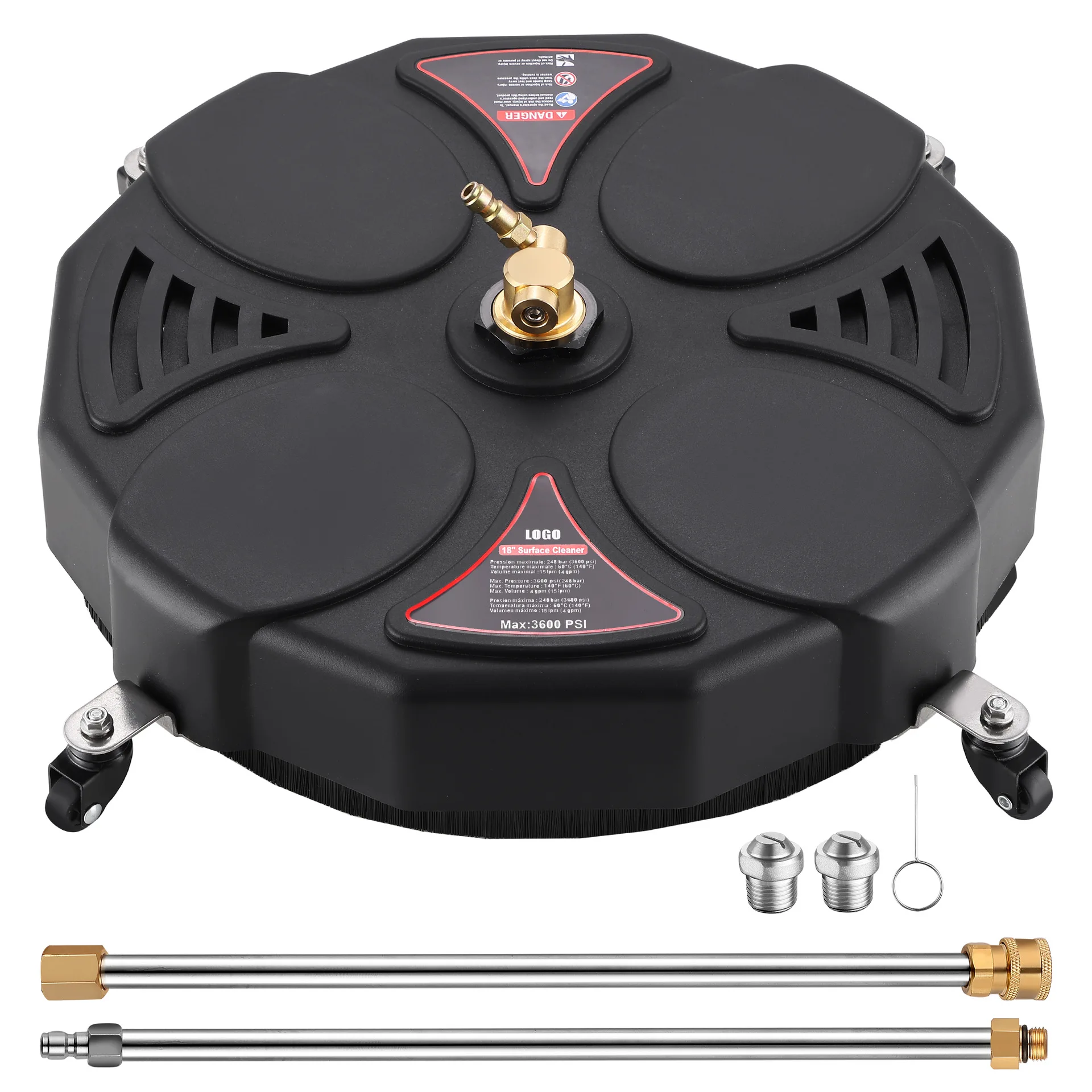 Многофункциональный уборщик высокого давления Круглый садовый очиститель 18