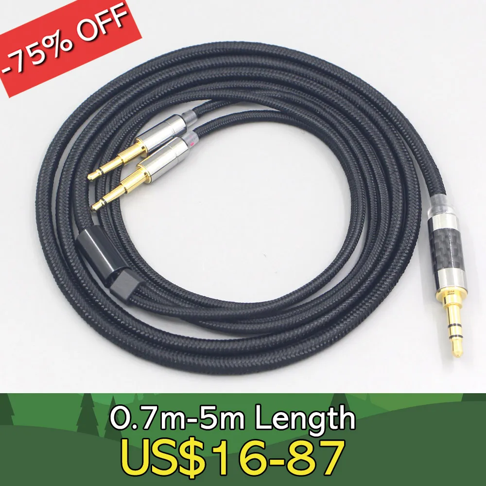 

6,5 мм XLR 4,4 мм сверхмягкий нейлоновый кабель для наушников OFC для audioquest nighthawk GOLDPLANAR GL600 GL1000C GL400C LN007553