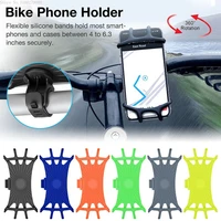 silicone bicycle phone holder for iphone and android universal motorcycle bike handlebar bracket phone mount band bike gps clip