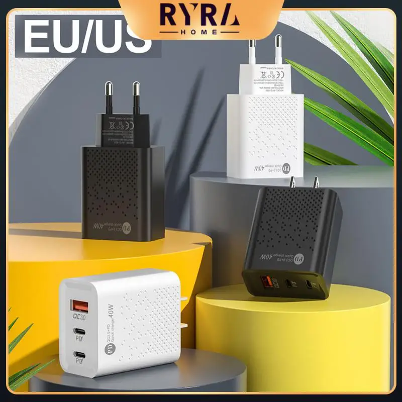 

Qc3.0-compatible Withdifferent Usb Devices 40w Charger Durable Fast Charging Head Various Specification Wide Compatibility Fast