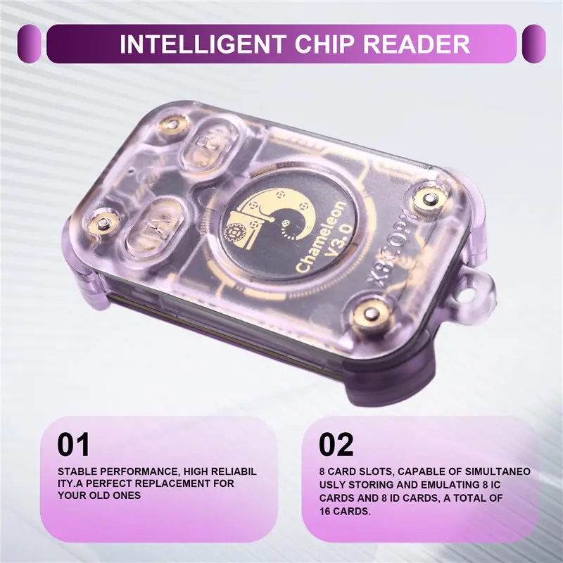 Фото Читатель смарт-чипов Chameleon V3.0, эмулятор смарт-карт RFID, копир карт и меток ID IC 125 кГц 13.56 МГц, копир NFC, устройство чтения и записи, модель Y41A. №5