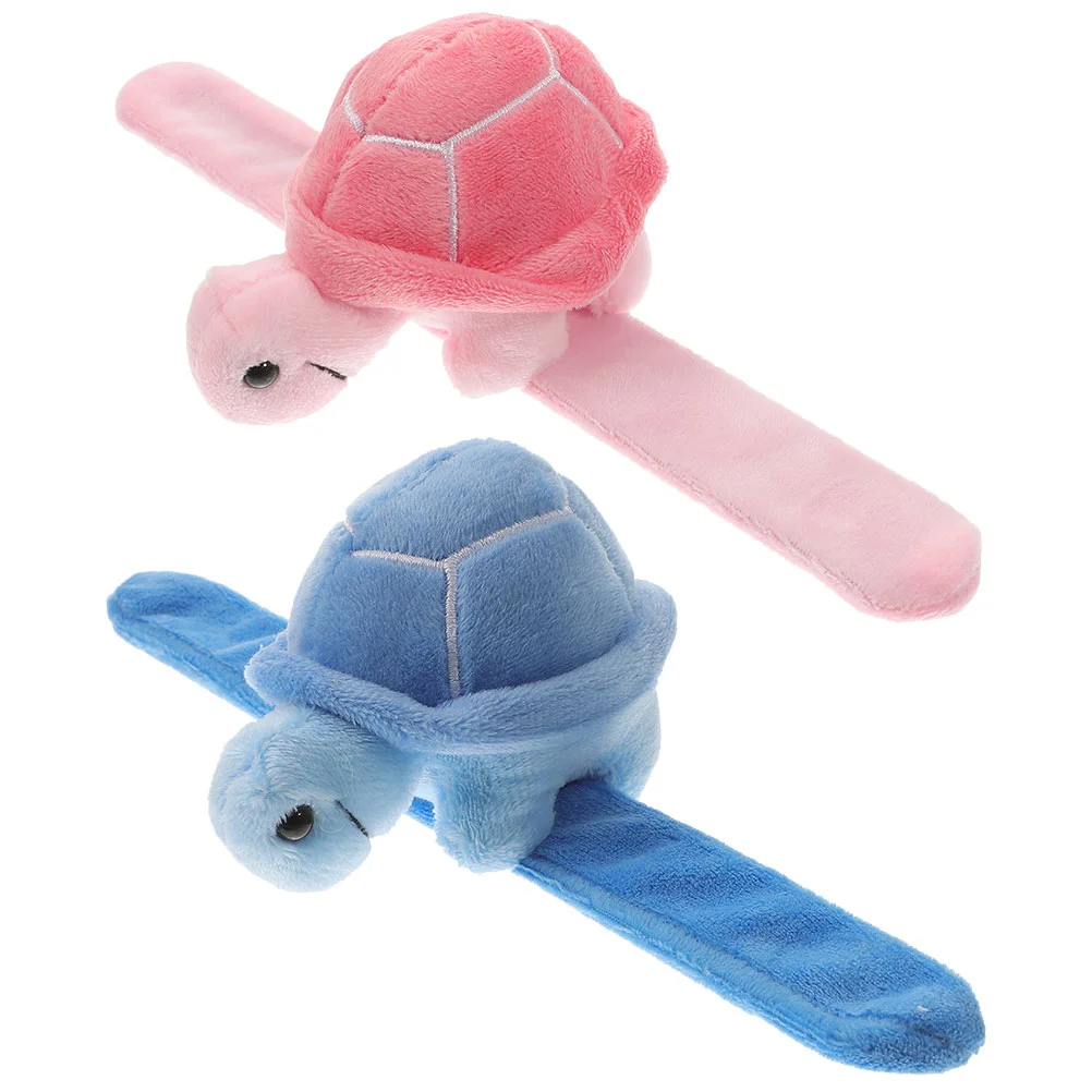

2 Pcs Plush Ring Children Bracelet Wristband Party Toys Slap Bracelets Adult Gifts