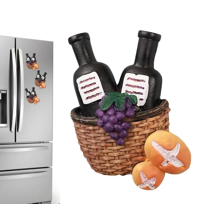 

Креативные магниты на холодильник для хлеба, фото, сувенирные подарки, домашний декор холодильника, магнитная наклейка, маленький подарок, ...