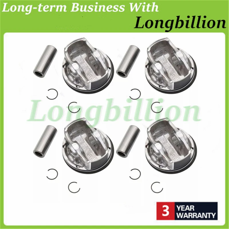 4 шт. новые поршни двигателя с комплектом колец 55567934 25192330 для Sonic Cruze Astra 1.8L 2H0 F18D4