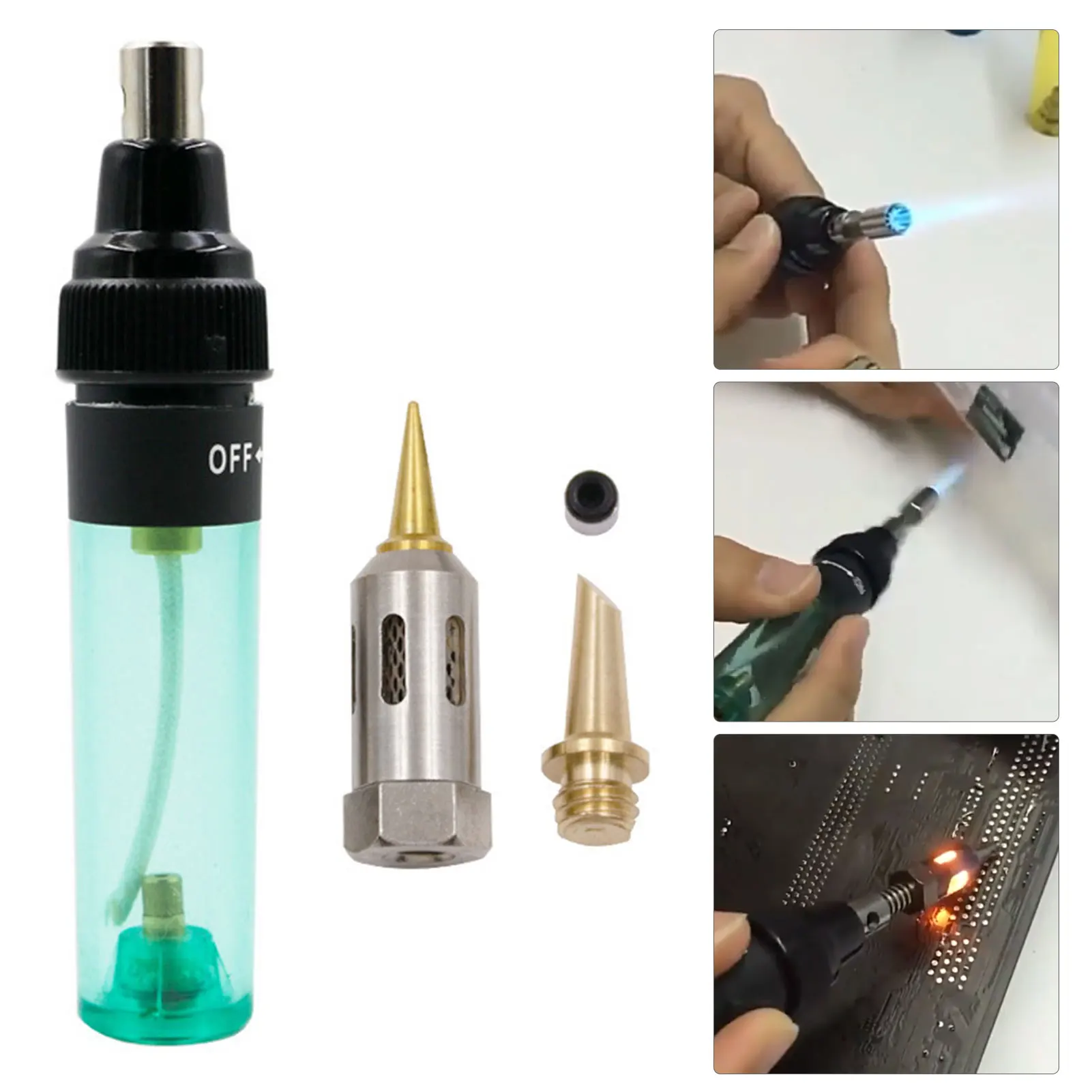 

1300 Celsius B utane 4 In 1 Soldering Iron Kit Welding Pen Burner Blow Torch Gas Soldering Iron Cordless B utane Tip Tool