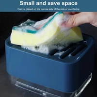 soap pump dispenser box kitchen dish liquid soap press box sponge holder home cleaner container soap dispenser automatic